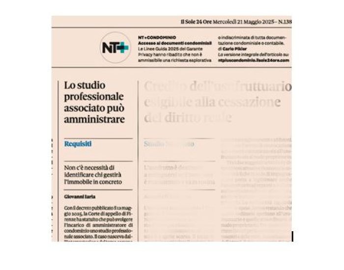 Articolo Iaria sole 21 mag 2025